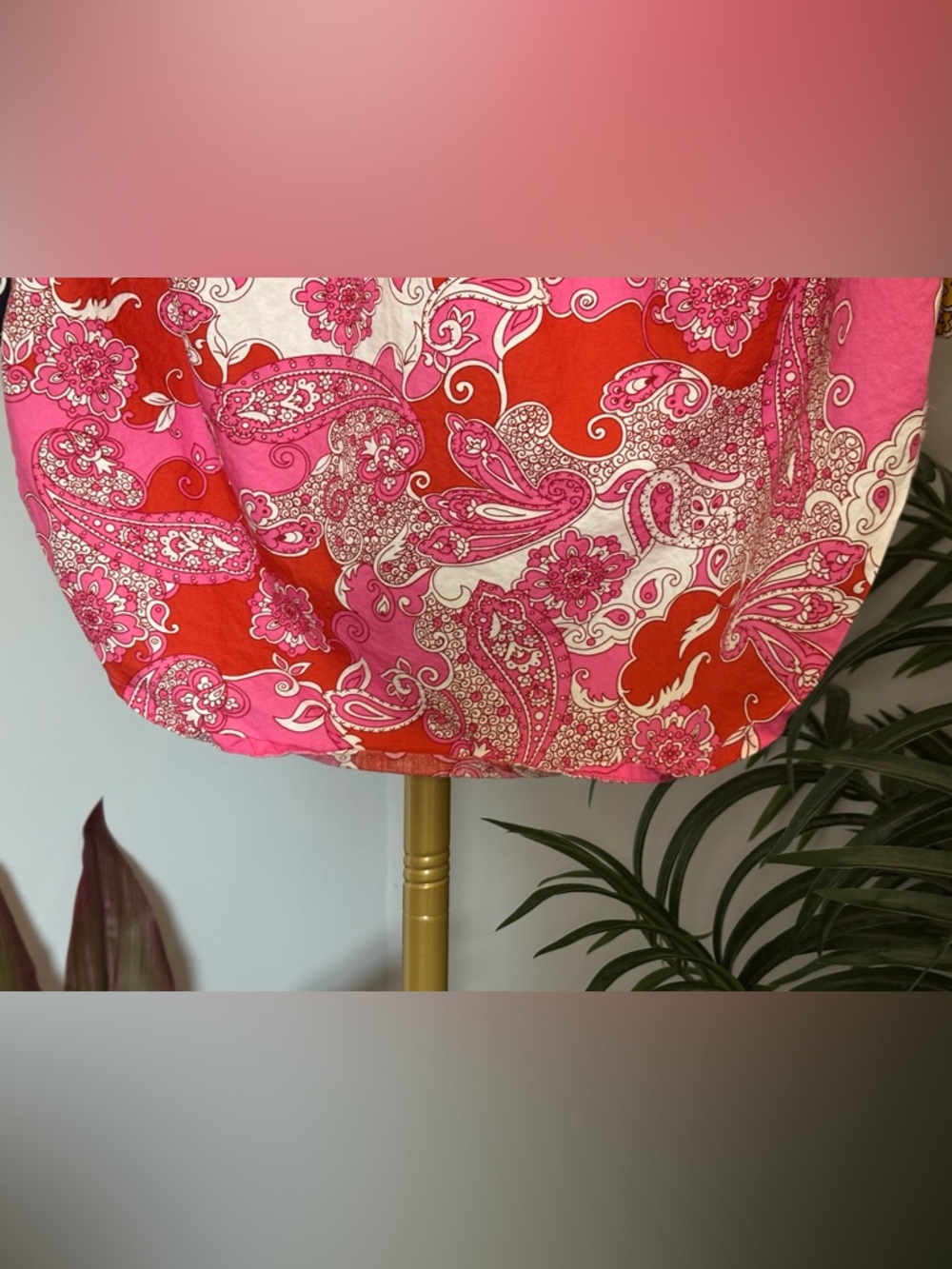 J. Crew Pink Red Paisley Button-Up - Picture 7 of 16